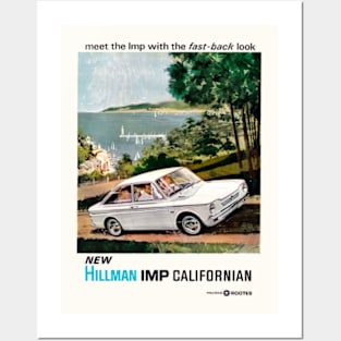 HILLMAN IMP CALIFORNIAN - advert Posters and Art